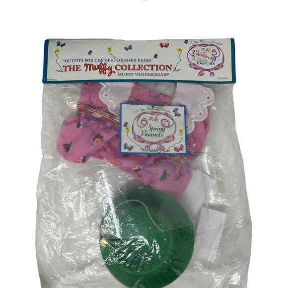 Muffy Vanderbear 8" Santa Claus Bear  + Spring Bonnets & Gypsy Outfits Lot‎ - Picture 3 of 13